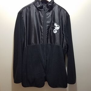 Disney Nightmare Before Christmas Jack Sellington 2XL Black Zip Fleece Jacket